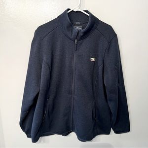 L.L. Bean Plus Sweater Fleece Full-Zip Jacket 3X Navy